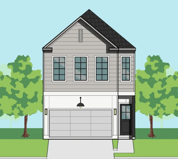 Two Story Townhome Plan E9253 B1