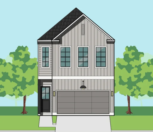 Two Story Townhome Plan E9253 B1