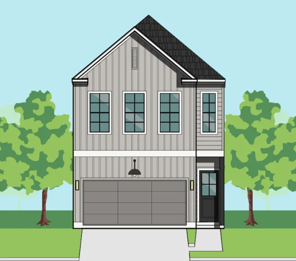 Two Story Townhome Plan E9253 B1