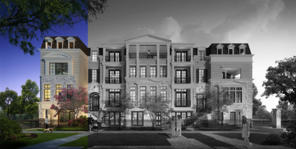 Four Story Townhouse Plan E8088 - Warfield/McComb