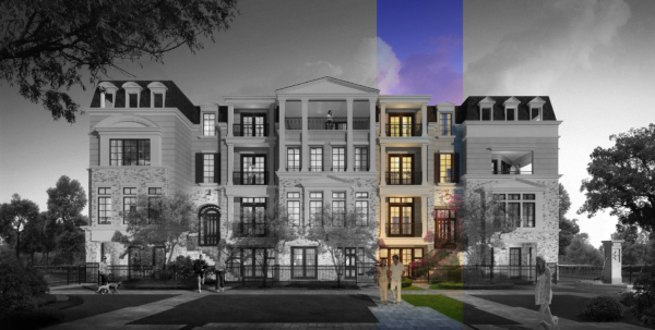 Four Story Townhouse Plan E8088 - Strickland