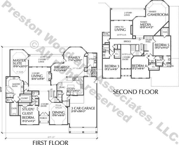 Two Story Home Plan D6246