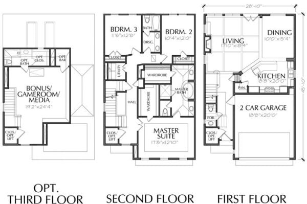 Townhouse Plan E0108 A2.1