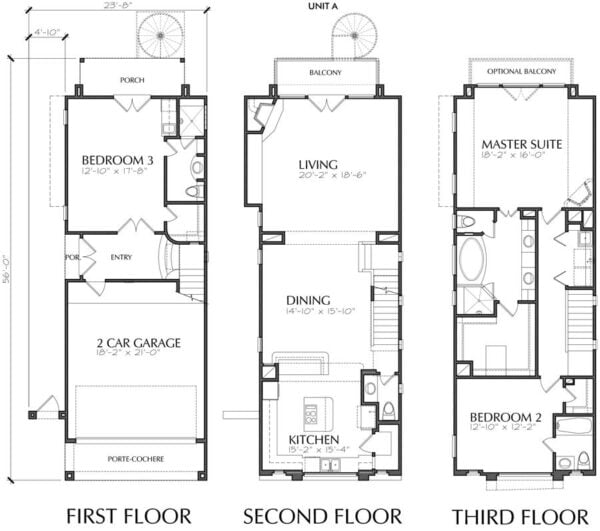 Townhouse Plan D3093