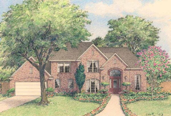 Two Story House Plan D3035