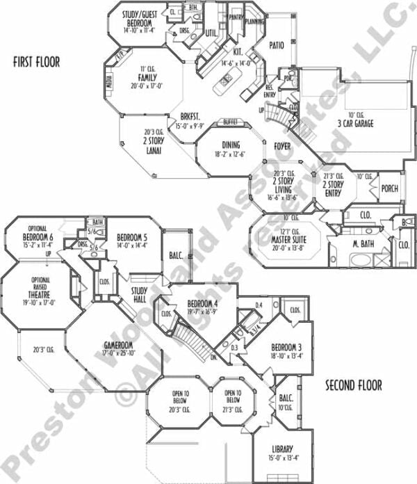 Two Story House Plan C8193