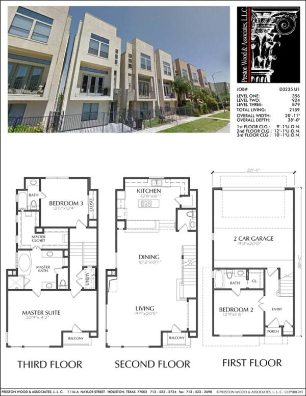 Townhouse Plan D3235 u1