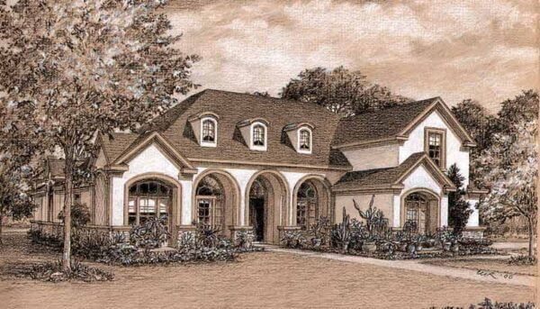 Two Story House Plan D0181