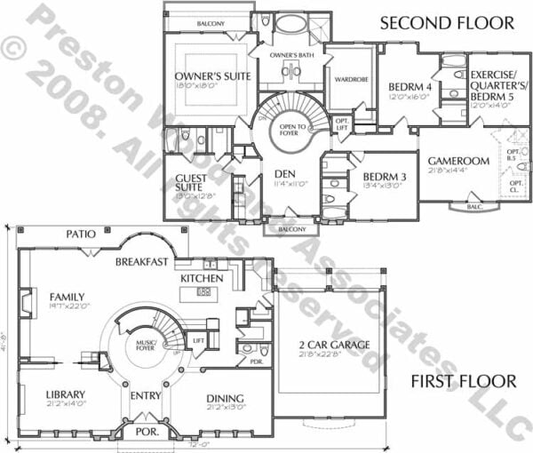Two Story House Plan D1082