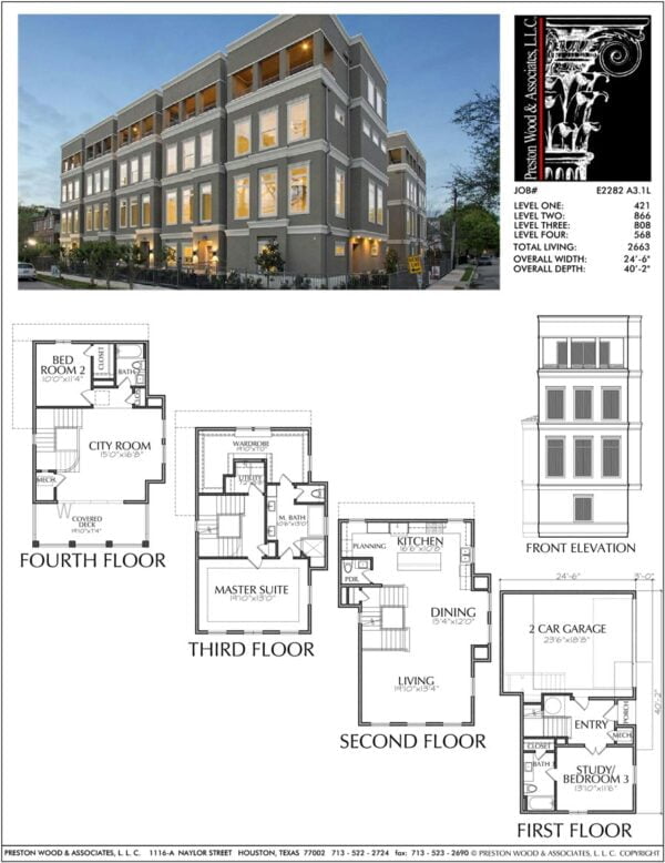 Townhouse Plan E2282 A3.1L
