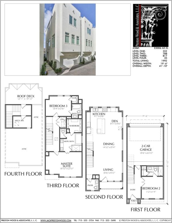 Townhouse Plan E3006 A2.2