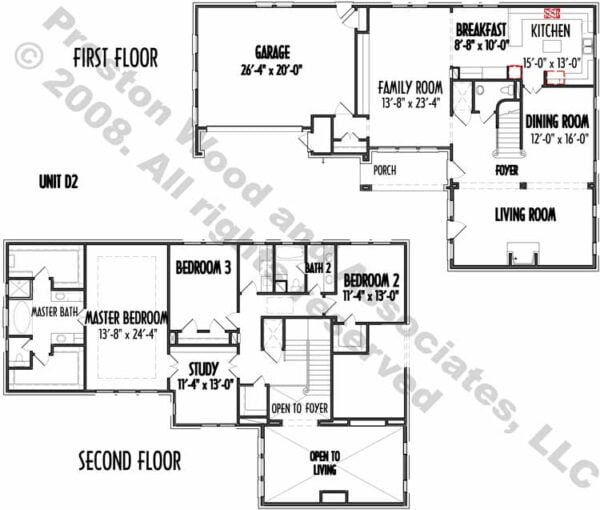 Patio Home Plan C2087 D2