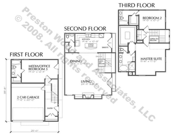 Townhome Plan D2265u1-2265