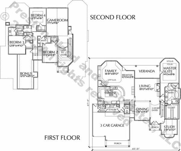 Two Story House Plan aD0273