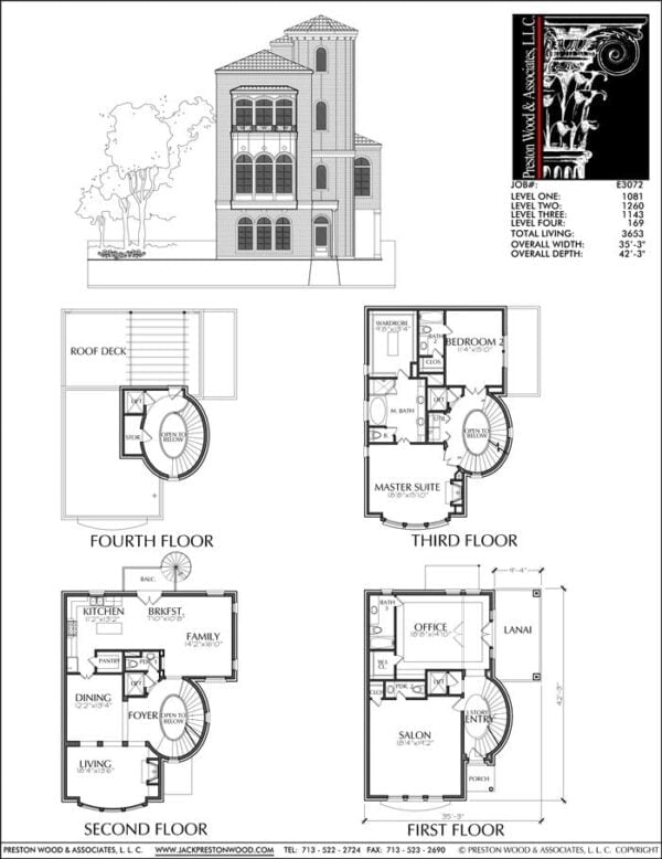 Townhouse Plan E3072