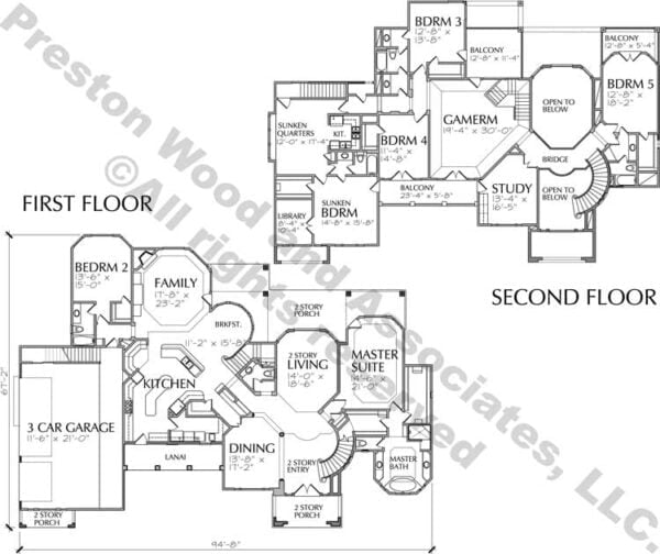 Two Story House Plan D2080
