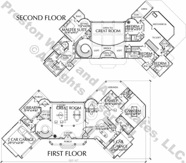 Two Story Home Plan C6308