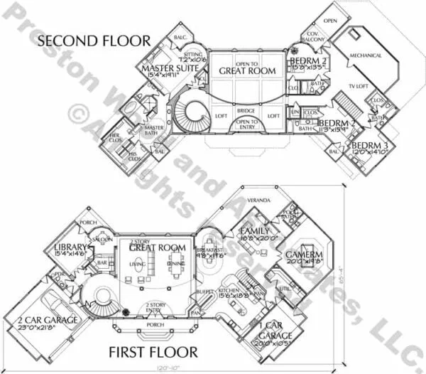 Two Story Home Plan C6308