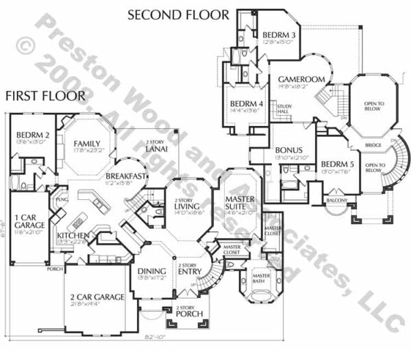 Two Story House Plan D0147