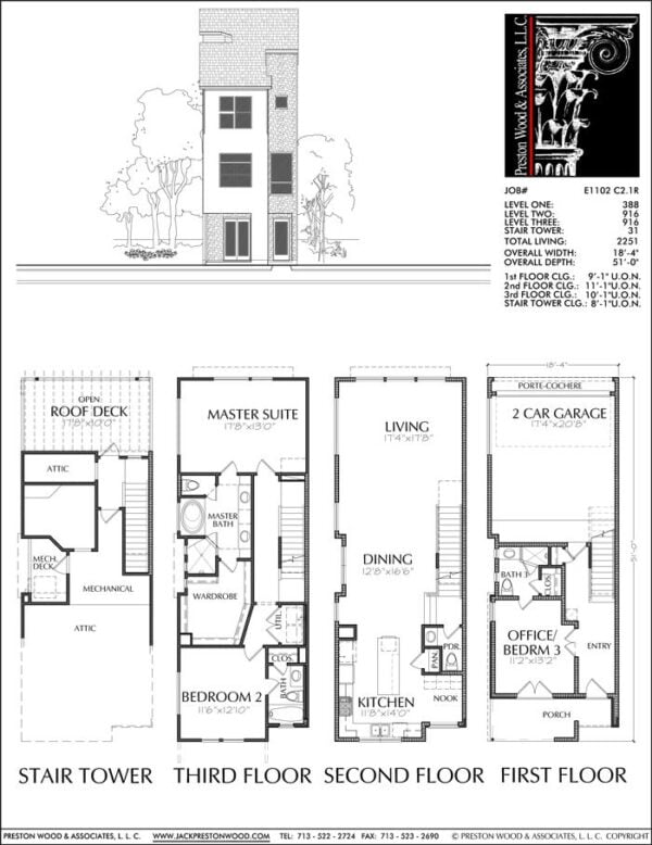 Townhouse Plan E1102 C2.1