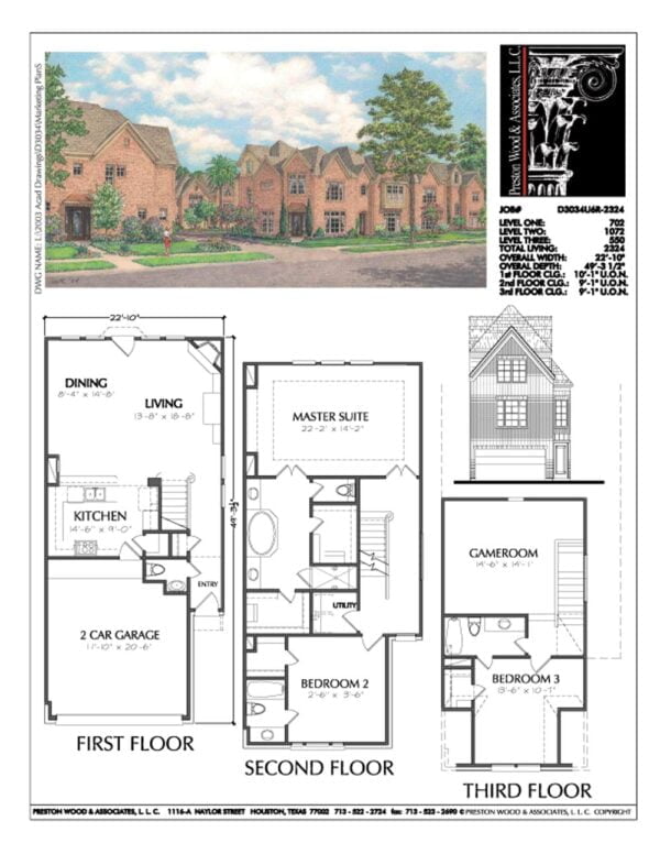 Townhouse Plan D3034 u6R