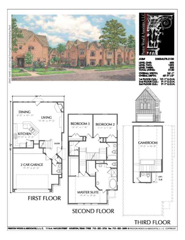 Townhouse Plan D3034 u7R