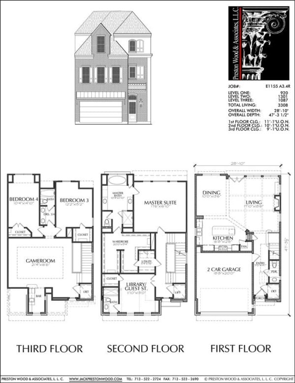 Townhouse Plan E1155 A3.4