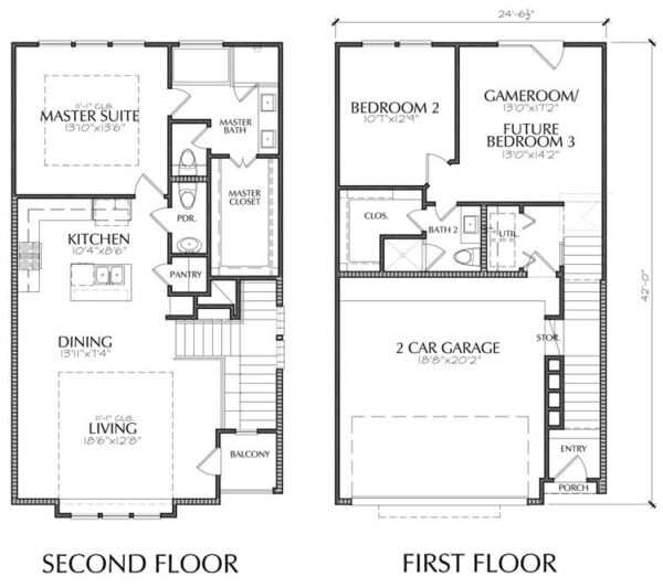 Townhouse Plan E2136 A1.3