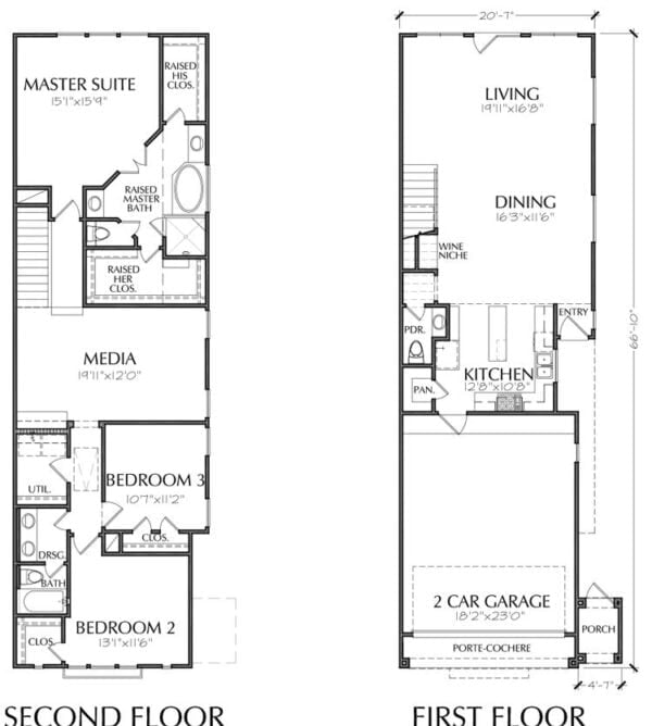 Townhouse Plan E2250 A1.1