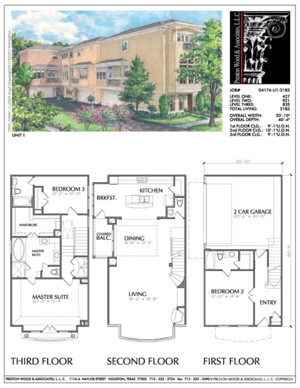 Townhouse Plan D4174-u1