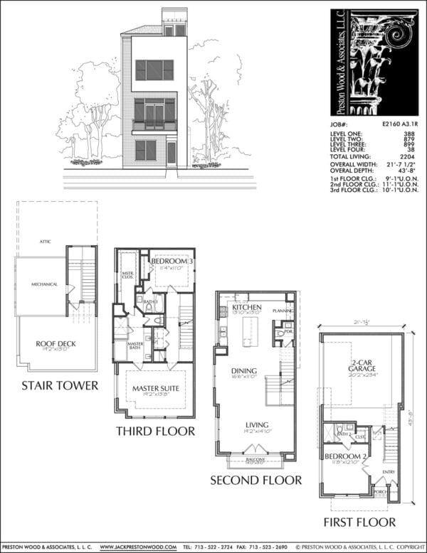 Townhouse Plan E2160 A3.1