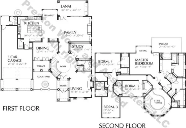 Two Story Home Plan aD3136
