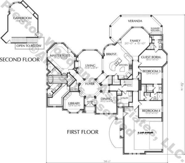 One Story House Plan D9086