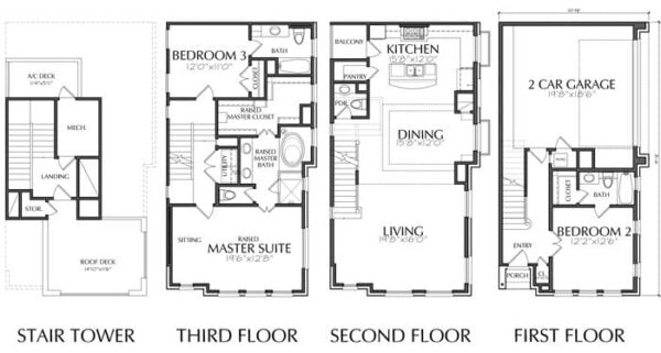 Townhouse Plan D7094 C