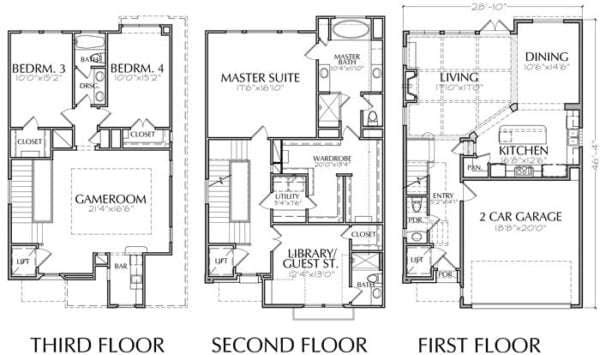 Townhouse Plan D9095 A2