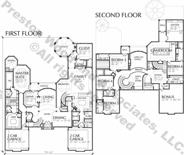 Two Story House Plan D5158