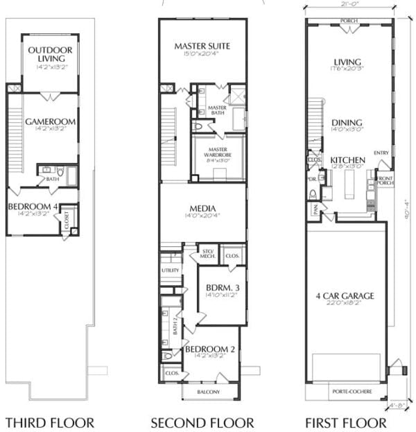 Townhouse Plan E3362 A1.1