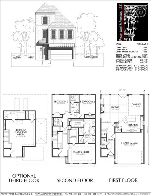 Townhouse Plan E1155 A2.1