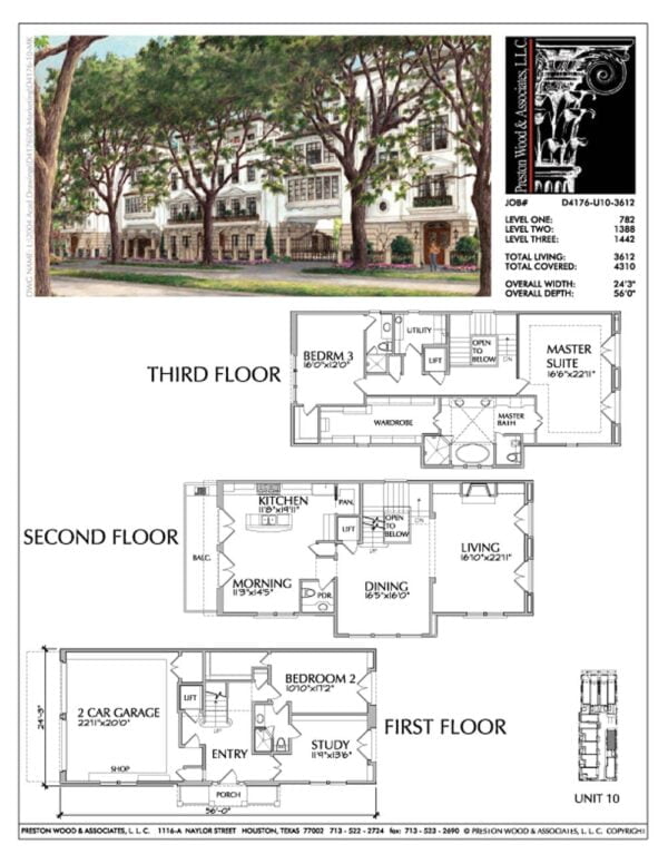 Townhouse Plan D4176 u10