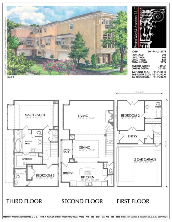 Townhouse Plan D4174-u2