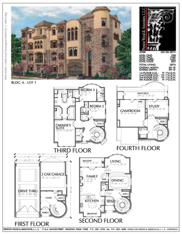 Duplex Townhouse Plan D5130 A1