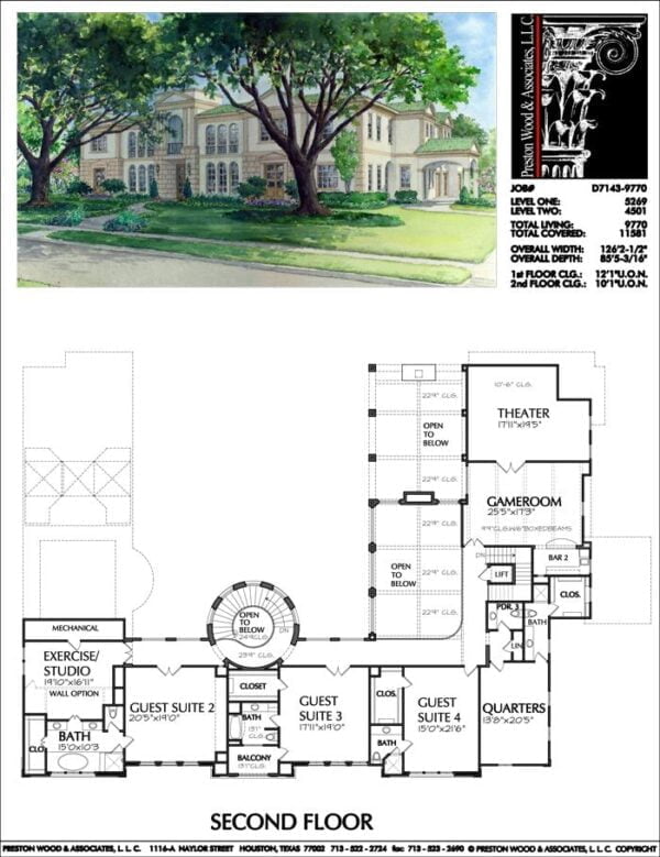 Two Story House Plan D7143