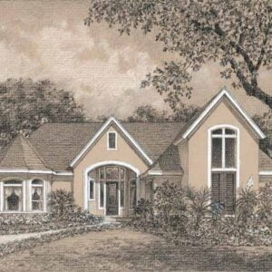 One Story Home Plan C7153