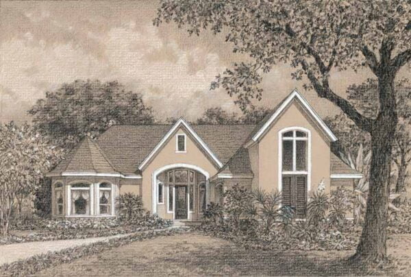 One Story Home Plan C7153