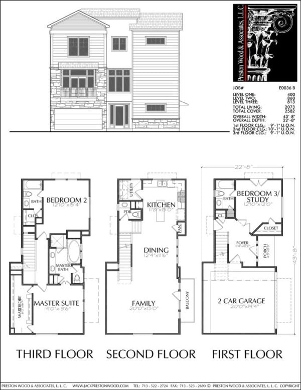 Townhouse Plan E0036 B