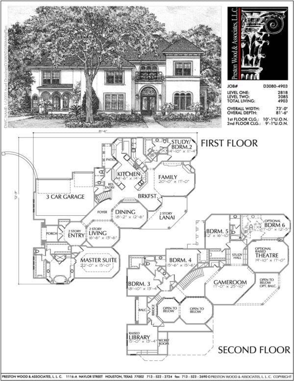 Two Story Home Plan D3080