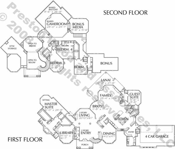 Two Story House Plan D0266