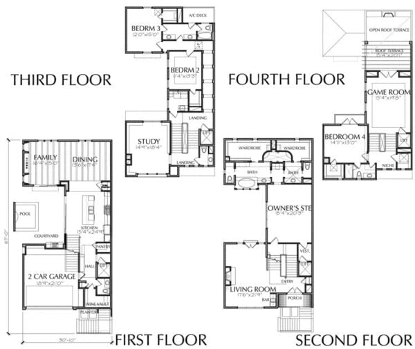 Townhouse Plan E2063