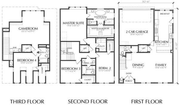 Townhouse Plan E1155 B2.3