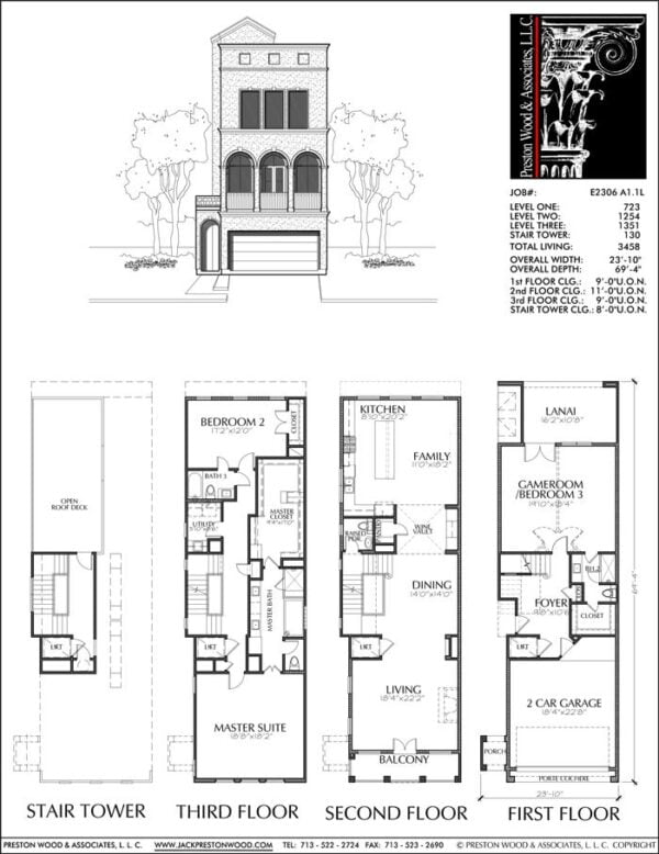 Townhouse Plan E2306 A1.1